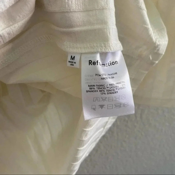 NEW Reformation Vittoria Ribbed Dress Medium B428 - Picture 4 of 6